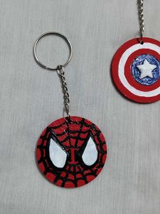Spiderman &amp; Captain America Keychain Set
