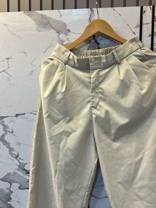 Stylish Beige Wide Leg Trousers, High waist- 30