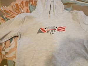 Full Sleeve Silver Hoodie for Boys