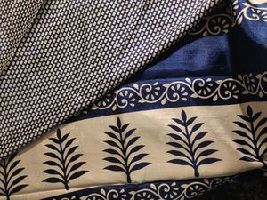 Indigo Blended Silk Saree