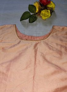 Peach Embroidered Blouse Set✨🍥