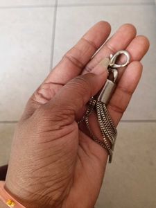 Silver bag charm and keychen