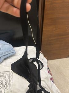H&amp;M Black Lace Trim Bra