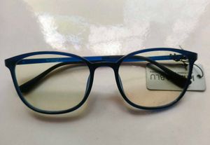 Blue Round Frame Glasses