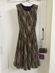 Black and Gold Glitter Dress