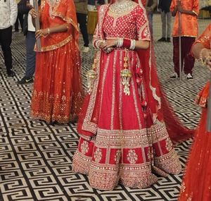 Red Bridal Lehenga