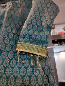 Teal Kurta garara Set