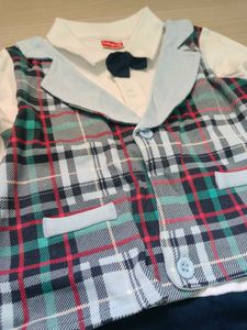 Baby Boy Romper with Bowtie