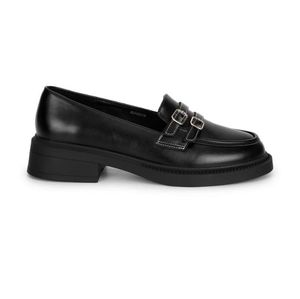 Truffle collectionLeather Double Buckle Loafers