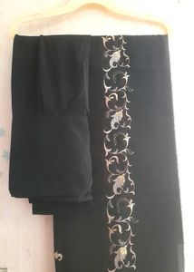 Black Heavy Embroidered Kurta Set