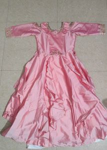 Elegant Pink Ethnic Gown