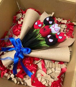 Spider-Man🕸 Crocheted Bouquet💐