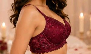 Red Lace Push-Up Bra