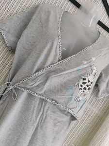 Cute Cow Print Pajama Dress