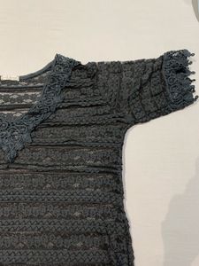 Sheer Lace V-Neck Top