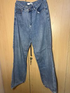 Light Wash Wide Leg Jeans