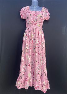 Women Pink Dress | Bust 34 | Length 50