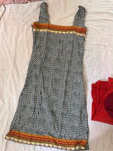 Black And White Chudidar With Dupatta