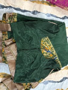 Beautiful Green Peacock Saree