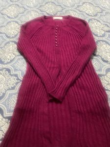 Sparkly Knit Button-Up Sweater