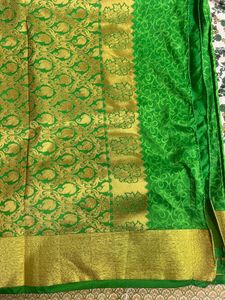 Green &amp; Gold Saree