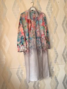 Satya Paul Fine Cotton Shrug With High Lo Inner