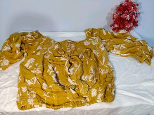 Stylish Off-Shoulder Floral Print Top