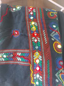 Black Lehanga And Work Dupatta