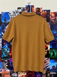 Uniqlo Mustard Yellow Short Sleeve Polo Shirt