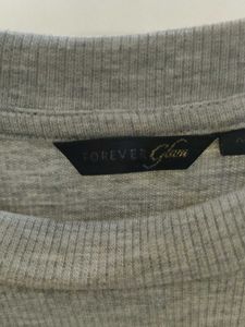 Pearl Detail Ribbed Tee