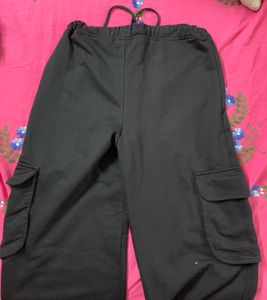 Black Cargo Trouser