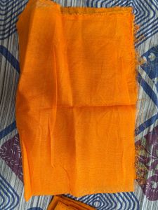 Elegant Orange Saree