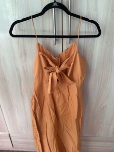 Mustard summer dress