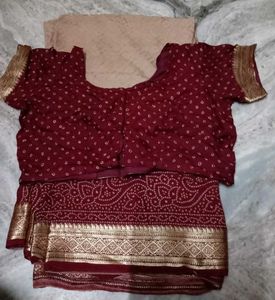 Elegant Bandhani Saree