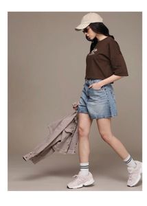 Brown Graphic Print T-Shirt