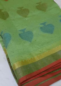 Elegant Green &amp; Gold Sari