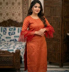 💥Elegant Orange Kurta 💥