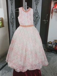 *BUY 1 GET One * Girls Flared Long Dres