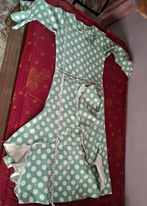 Chic Polka Dot Kurta Set
