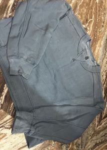 Gray Crew Neck Sweatshirt
