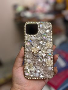 Rhinestone Floral i Phone 13 Case