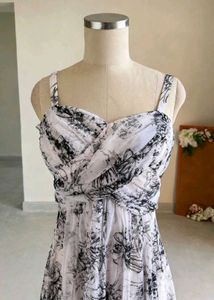 Chic Floral Print Midi Dress