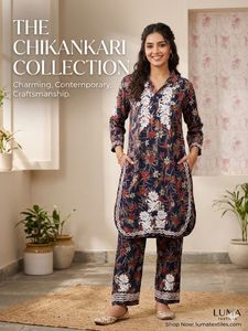 Elegant Chikankari Kurta Set