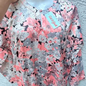Floral Print Long Sleeve Dress