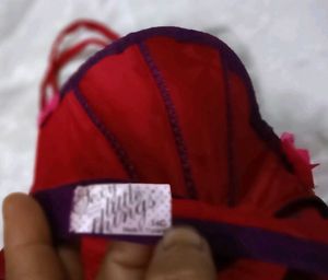 Red &amp; Purple Bra