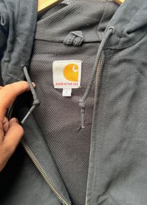 Carhartt Black Zip-Up Hoodie Jacket