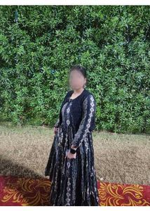 Beautiful Black & White Ethnic Gown