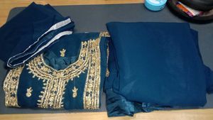 Heavy Teal Kurta lehenga Set