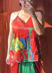 Vibrant Floral Print cord set