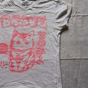Cute Cat Graphic T-Shirt